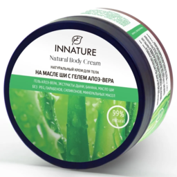 Innature სხეულის კრემი ში ზეთით და ალოე ვერას გელით