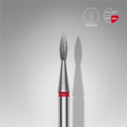 Staleks Diamond nail drill flame Red FA11R018/8