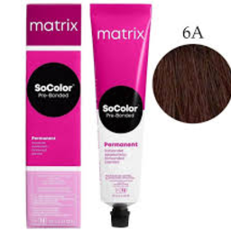 Matrix SoColor - კრემი თმის საღებავი 6A (90 მლ)